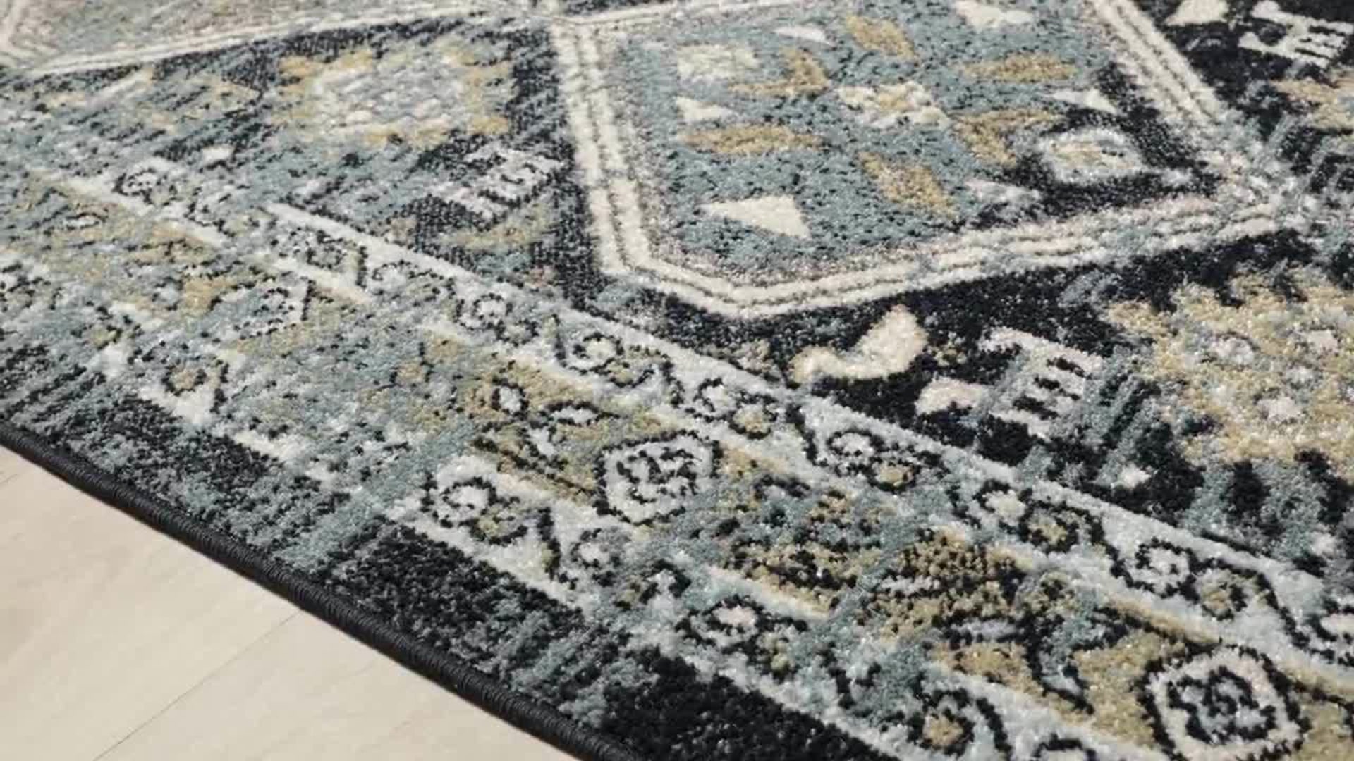 Loloi II Jocelyn Blue/Multi, 2'3" X 7'6" Southwestern Hall And