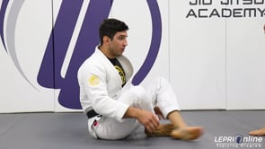 Guard Pass Escape by Blocking the Forearm Variation to Back Take or Mount