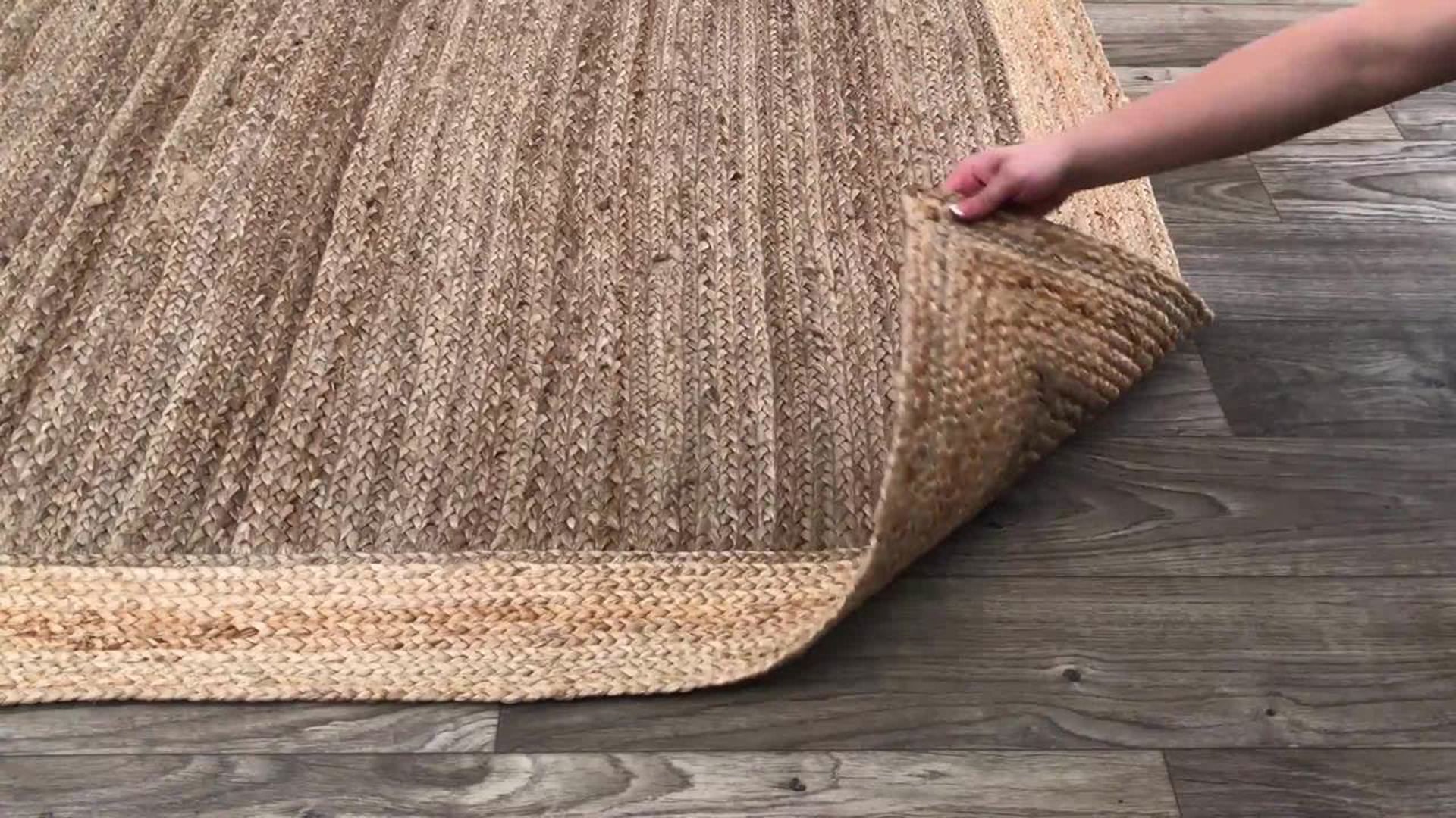 Jute Simple Border Area Rug Beach Style Area Rugs by nuLOOM Houzz
