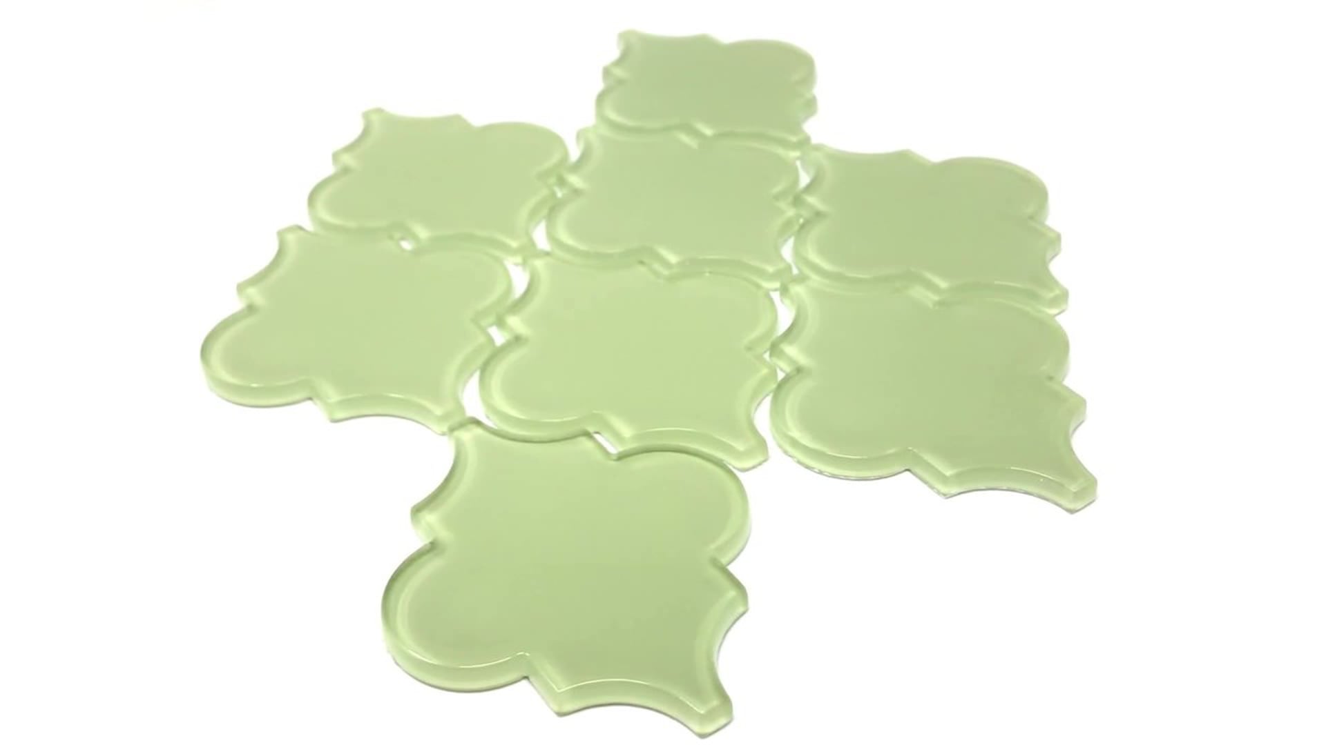 12"x13" Arabesque Collection, Set of 11, Light Olive