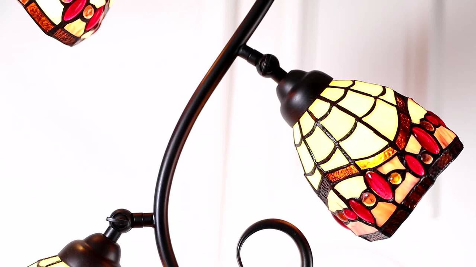 Walker Tiffany-Style 70.5" Multi-Light Floor Lamp, Bronze