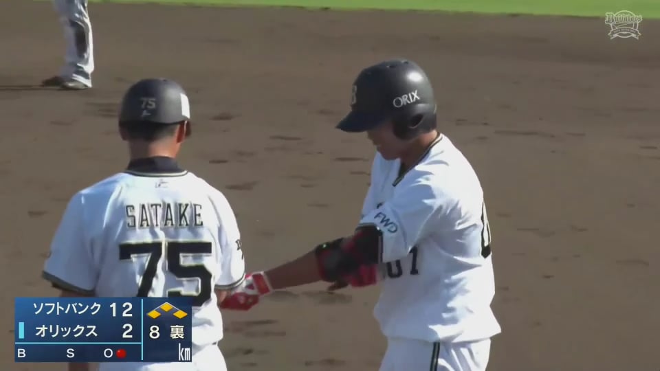 【ファーム】バファローズ・佐藤優 代打で結果を残すレフト前タイムリーヒット!! 2021/7/25 B-H(ファーム)