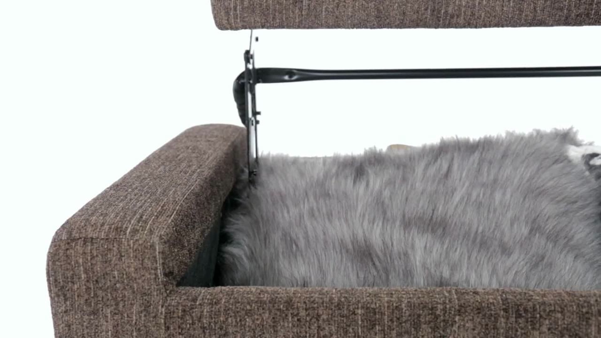 Bretton Lift Top Storage Ottoman Transitional Footstools And