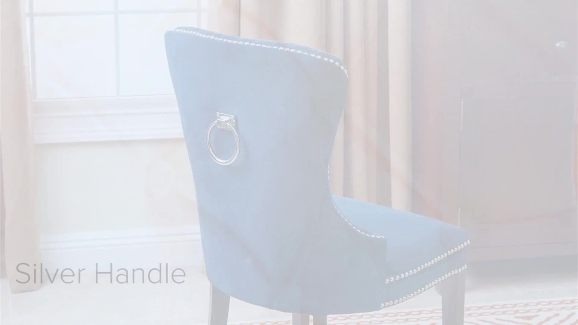 Miiko Tufted Velvet Dining Chair, Blue