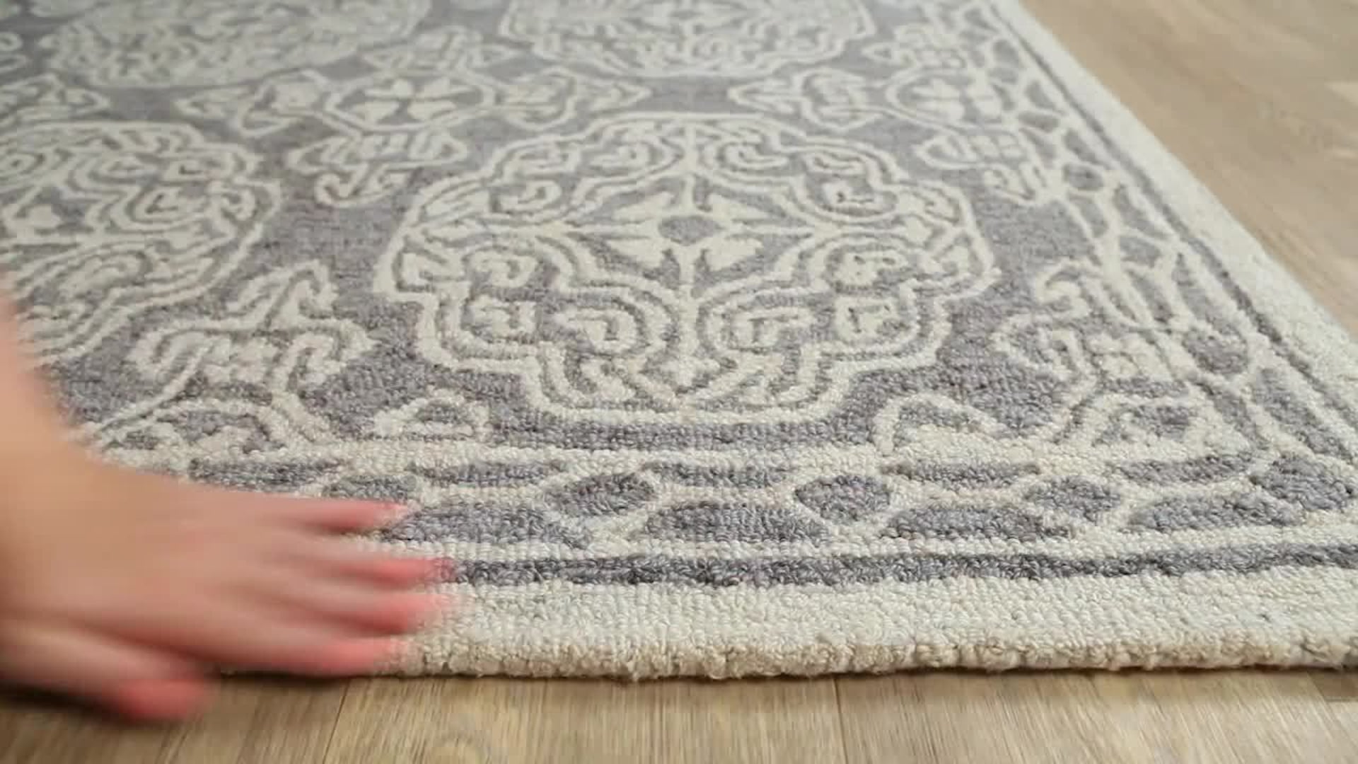 Elise Traditional Taupe Area Rug, 2'6"x10' Mediterranean Hall And