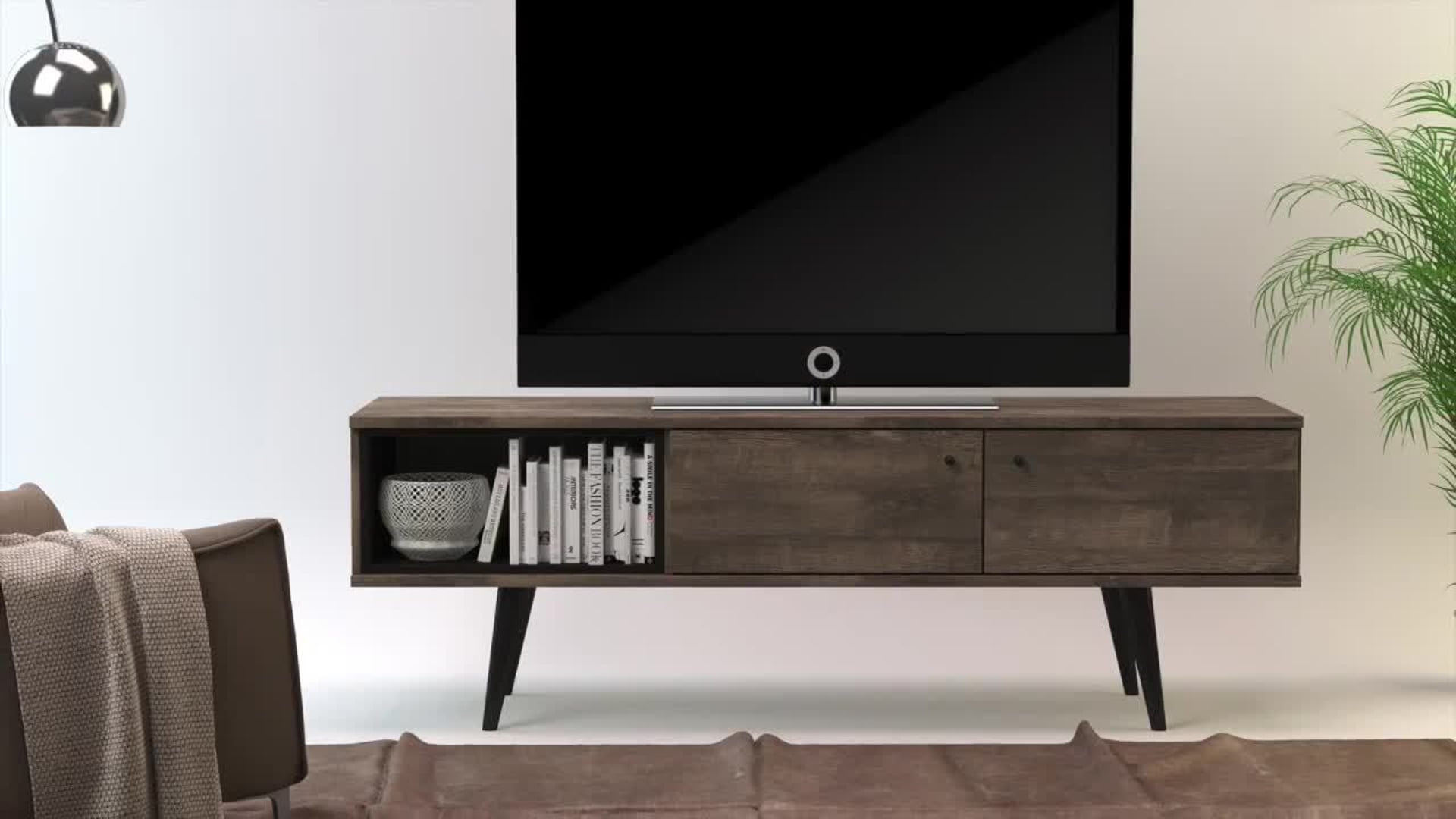 Midtown Concept TV 2Shelf Board 70" Transitional Entertainment