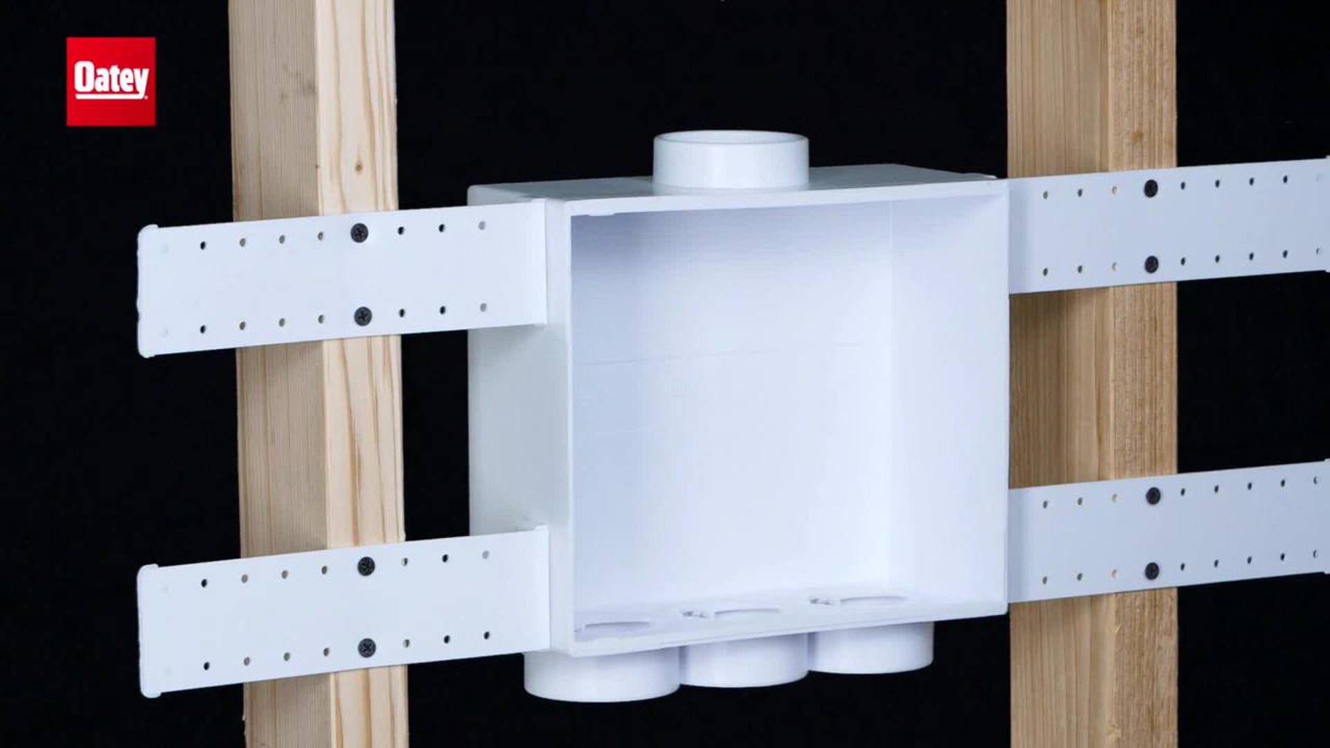 Oatey Quadtro 2 in. Copper Washing Machine Outlet Box with 1/4 Turn