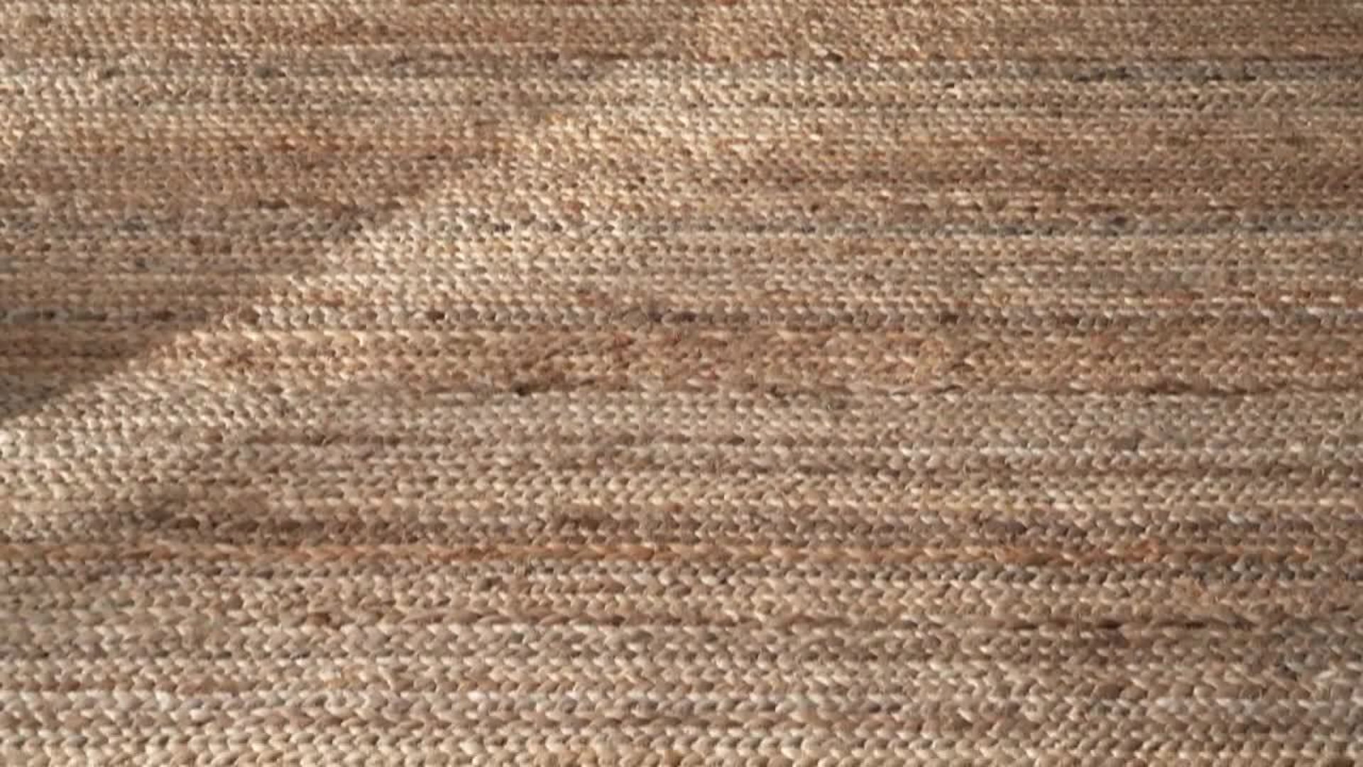 nuLOOM Hand Woven Jute and Sisal Rigo Area Rug, Natural, 6'x9'