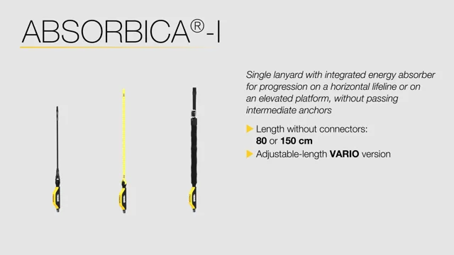 ABSORBICA®-I - Single lanyard with integrated energy absorber
