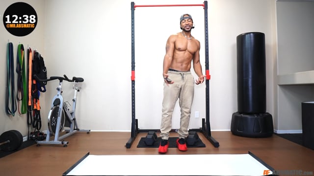 11 Minute Workout | Slideboard and Thrusters