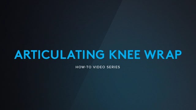 NICE How To Series: Articulating Knee Wrap
