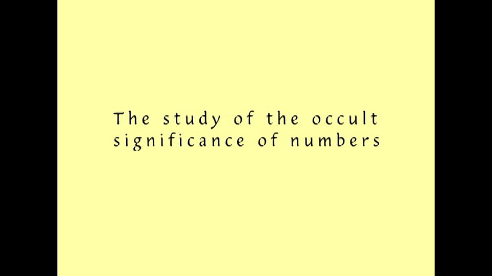 Numerology
