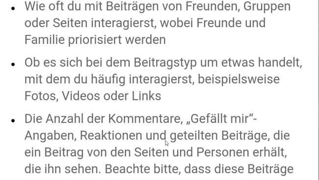 Was beeinflusst das FB Ranking? Teil 3