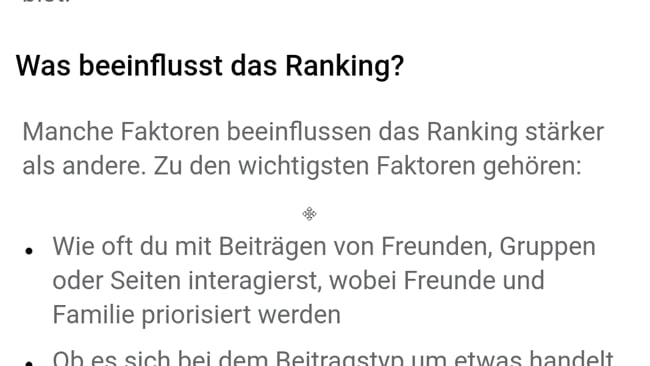 Was beeinflusst das FB Ranking? Teil 2