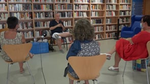 Eusebi Ayensa presenta la Faula d'Orfeu a la Biblioteca