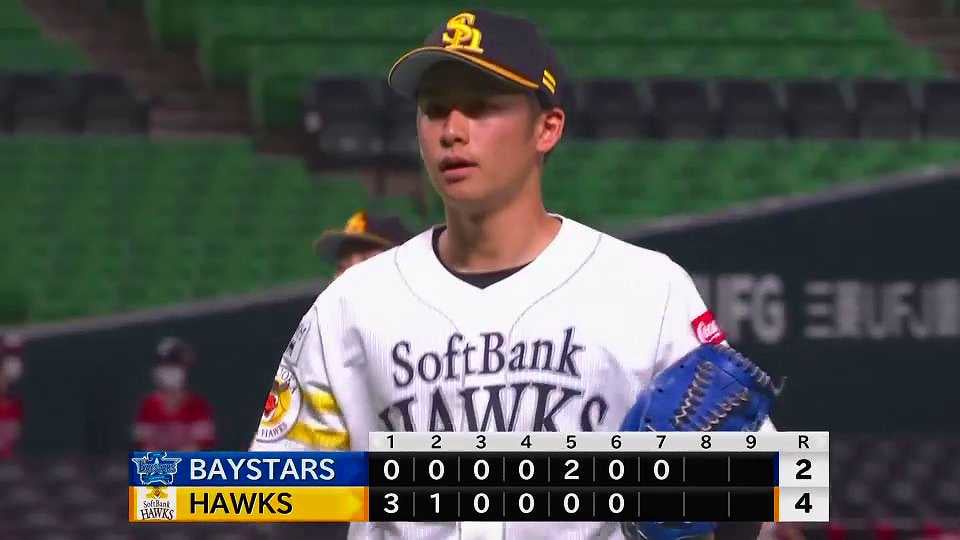 【7回表】ホークス・板東が2イニングを投げ3奪三振の無失点に抑える!! 2021/7/27 H-DB(エキシビションマッチ)