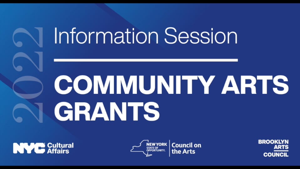 2022 Community Arts Grants Information Session on Vimeo