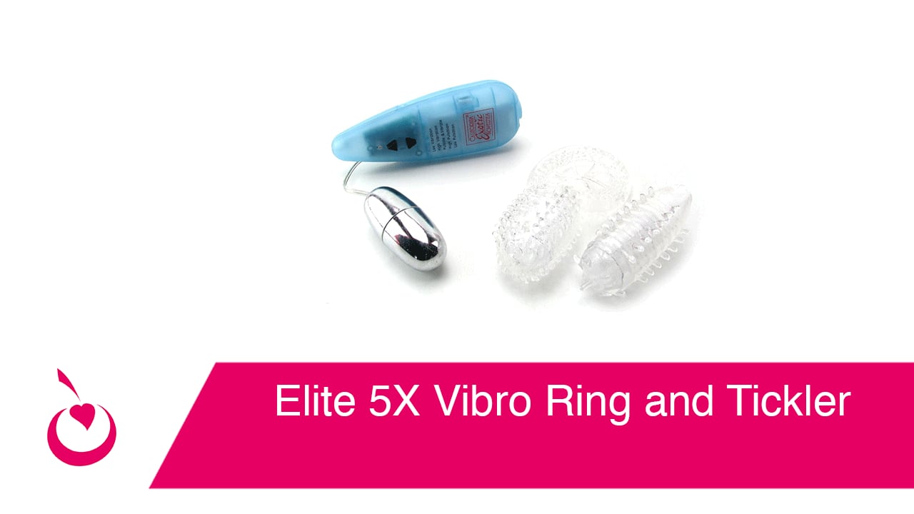 Elite 5X Vibro Ring and Tickler