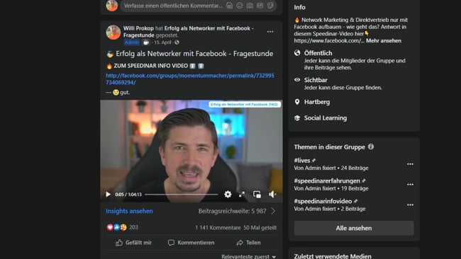 Organische Reichweite steigern: 3 Das beste LIVE Format
