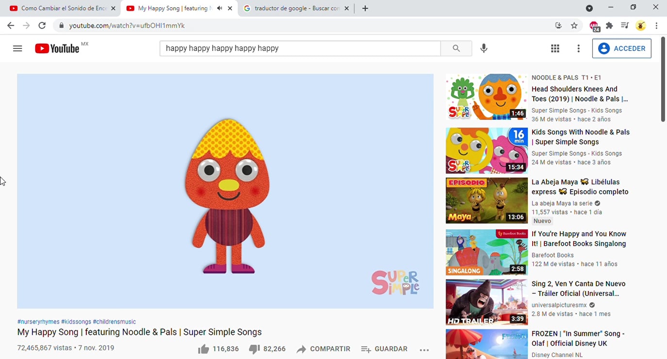 My Happy Song _ featuring Noodle & Pals _ Super Simple Songs - YouTube ...