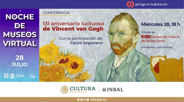 Museo del Palacio de Bellas Artes | Conferencia 131 aniversario luctuoso de  Vincent van Gogh