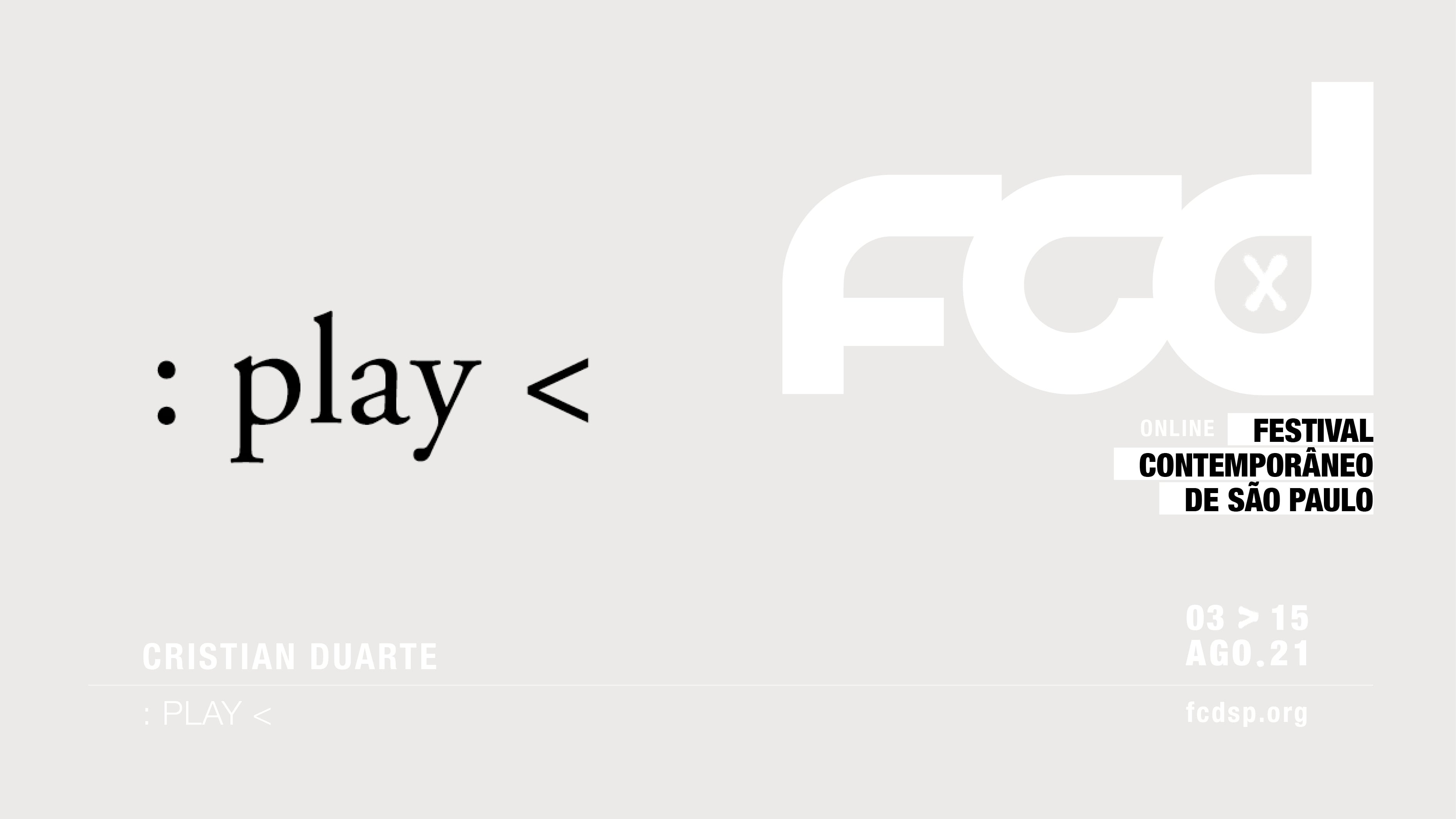 CRISTIAN DUARTE  : play