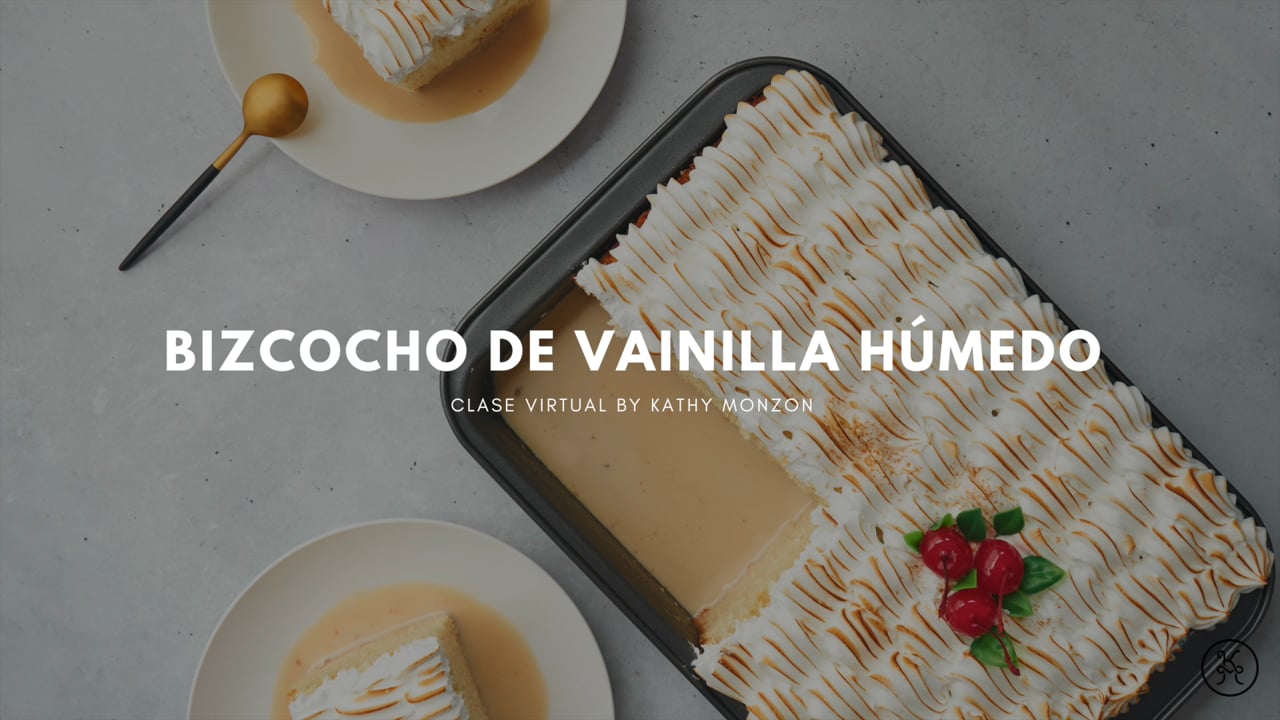 Bizcocho Húmedo de Vainilla