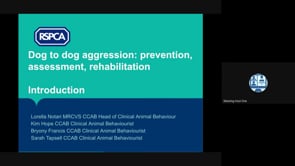 Dogs Aggressive to other dogs Part 1 of 4: prevention, assessment, rehabilitation - RSPCA Staff Contributors