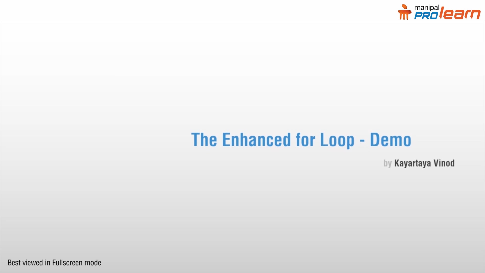 m3l6l6-demonstration-of-enhanced-for-loop-demo-on-vimeo