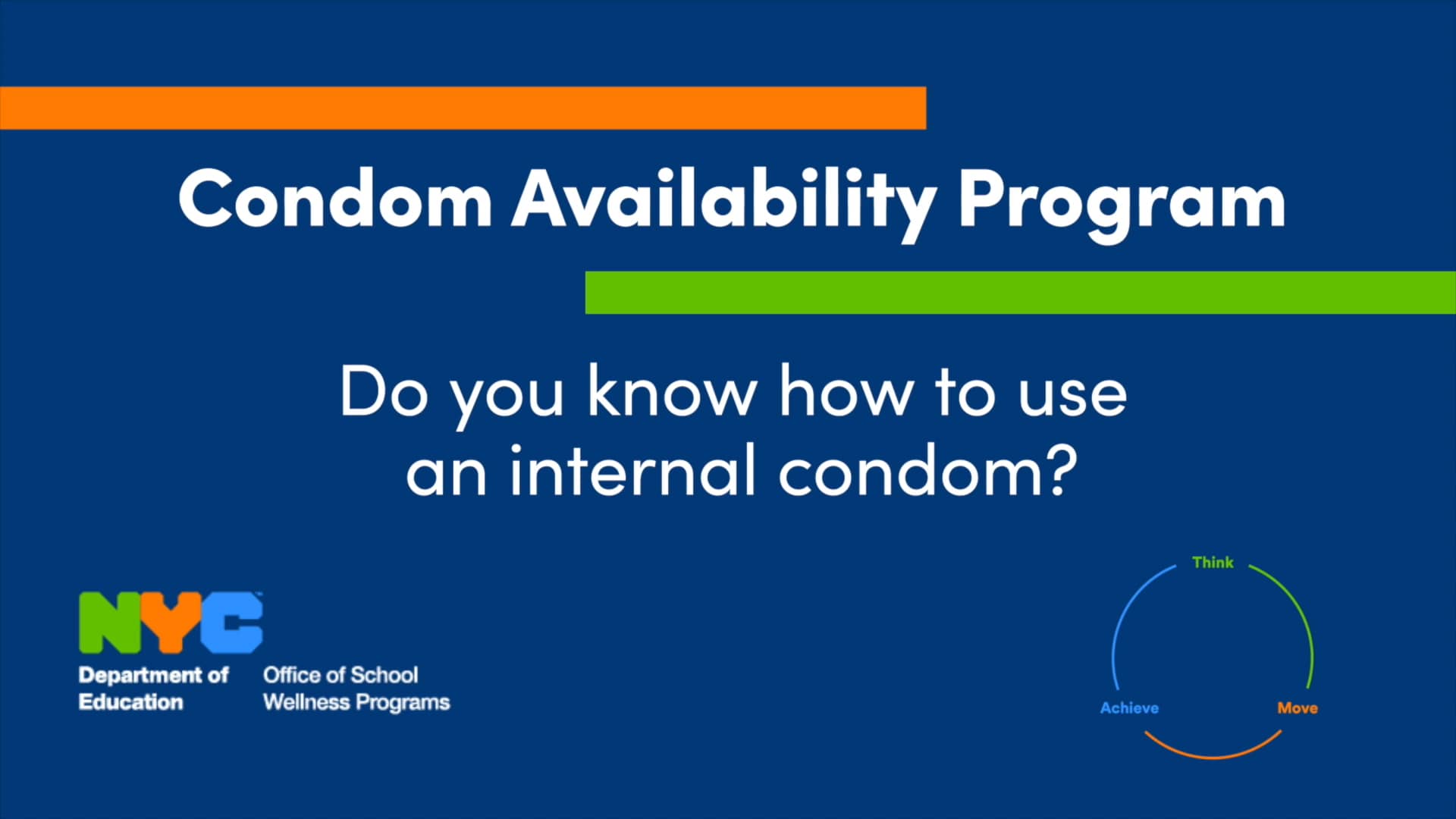 NYC Department of Education Internal Condom Demonstration video on Vimeo