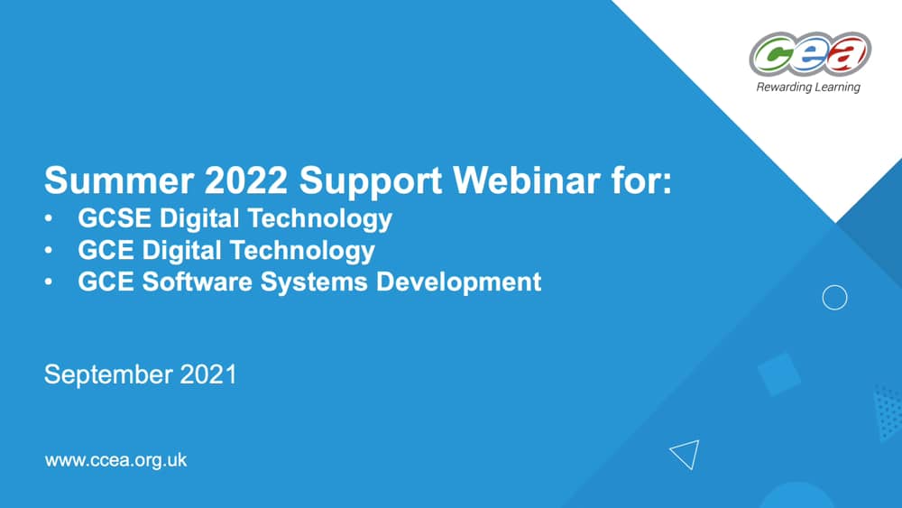 Summer 2022 Support Package Ccea