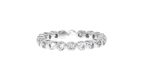 1.00 ct. t.w. Bezel-Set Diamond Eternity Band in Sterling Silver