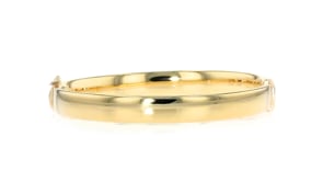 18kt Gold Over Sterling Polished Bangle Bracelet