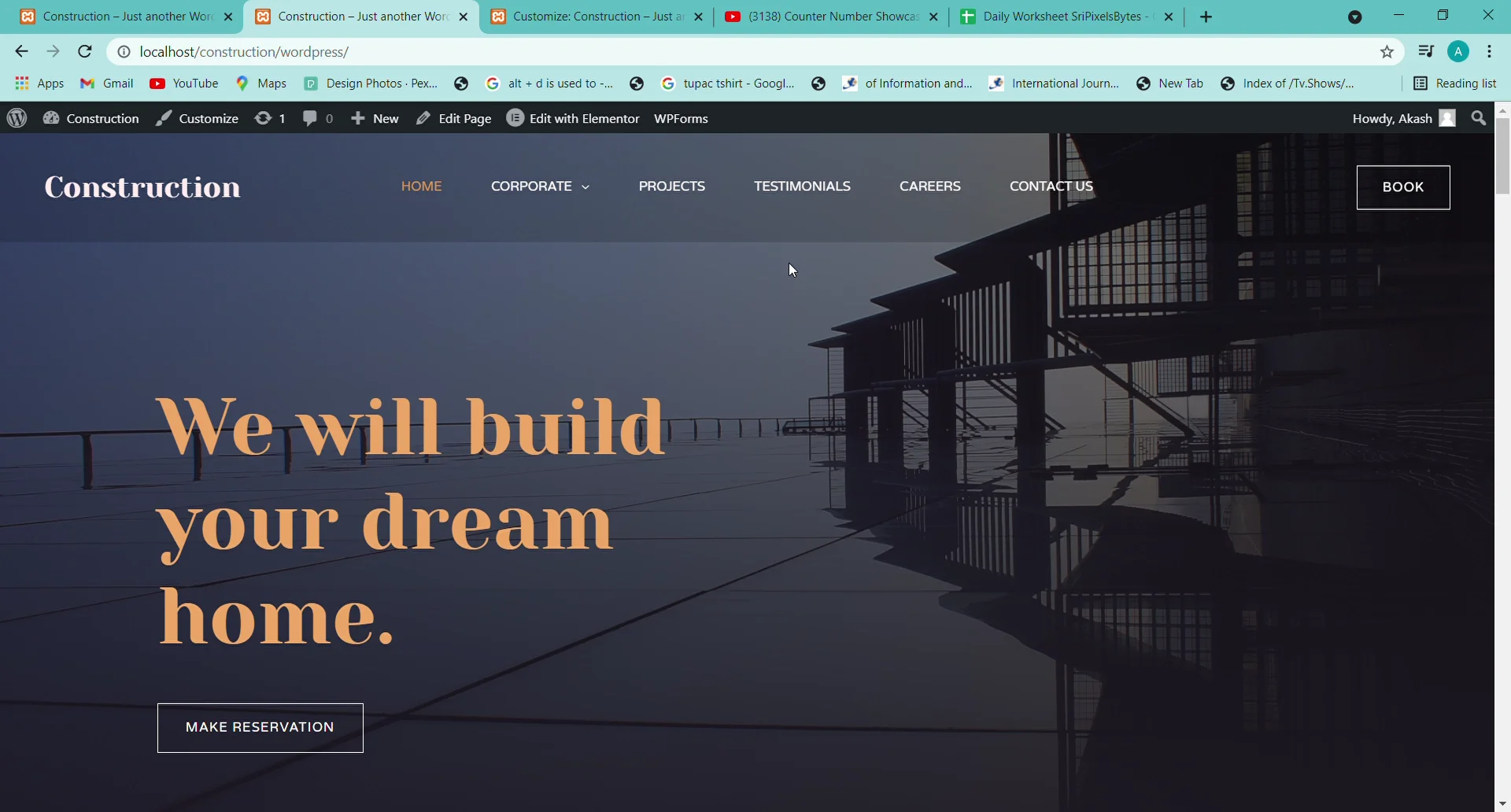 Construction – Just another WordPress site - Google Chrome 2021-07-28 ...