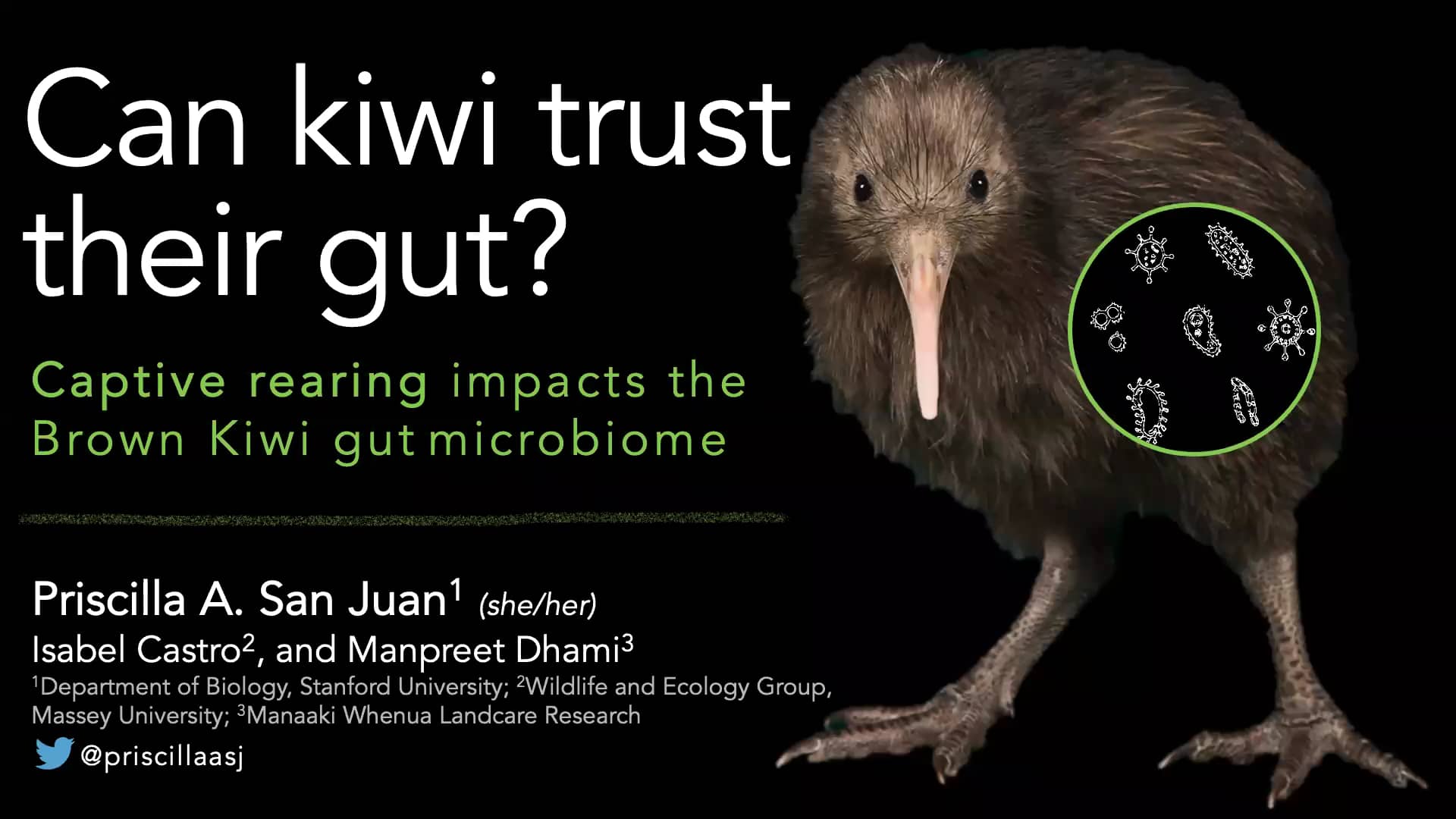 AOS21(310104) Can kiwi trust their gut Captive rearing alters the