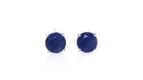 4.00 ct. t.w. Sapphire Stud Earrings in Sterling Silver