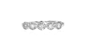 25 ct. t.w. Diamond Circle Ring in 14kt White Gold