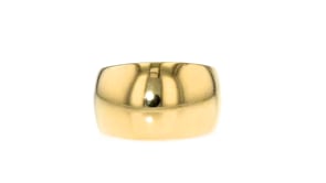 Italian 18kt Gold Over Sterling Dome Ring