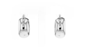 Italian Sterling Silver Hoop Earrings