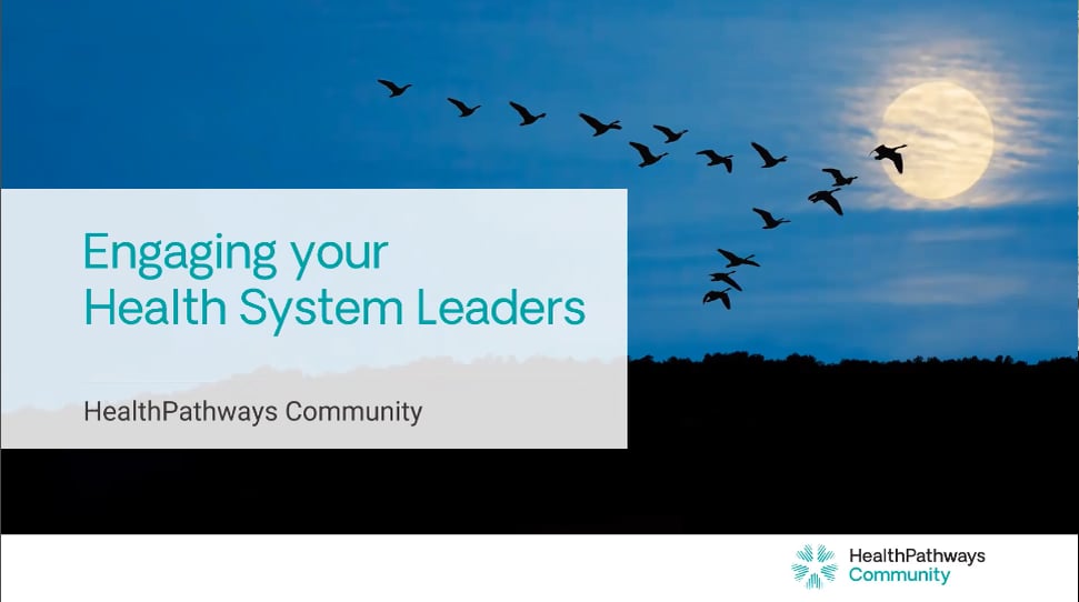 HealthPathways Conventions - Engaging your HealthSystem Leaders on Vimeo