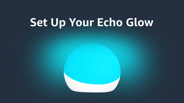 Echo Glow - Multicolor smart lamp | Works with Alexa device