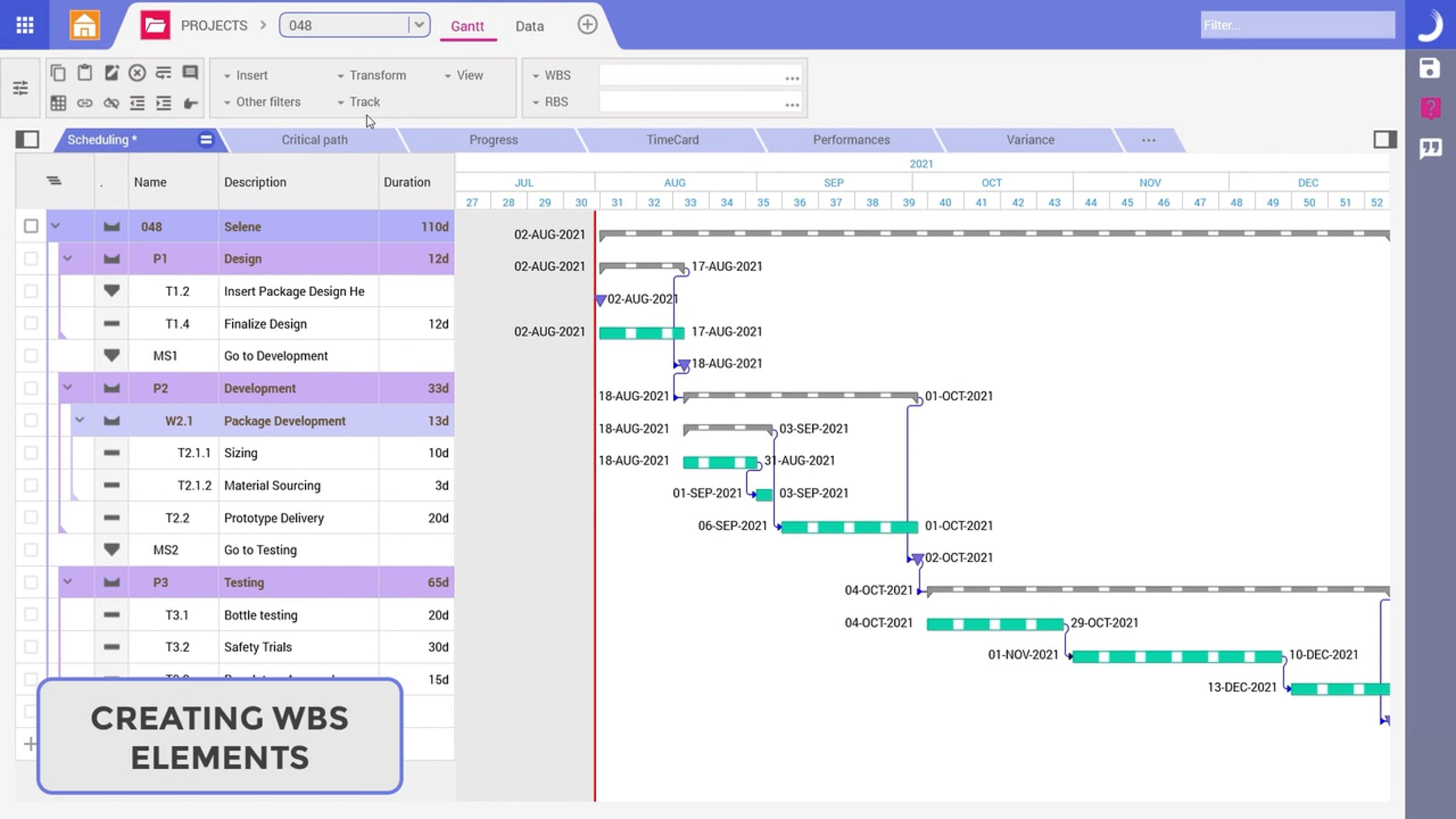 Creating WBS Elements | Videos & Movies on Vimeo