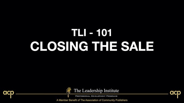 TLI 101 Closing the Sale