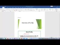 Overview of PL/SQL