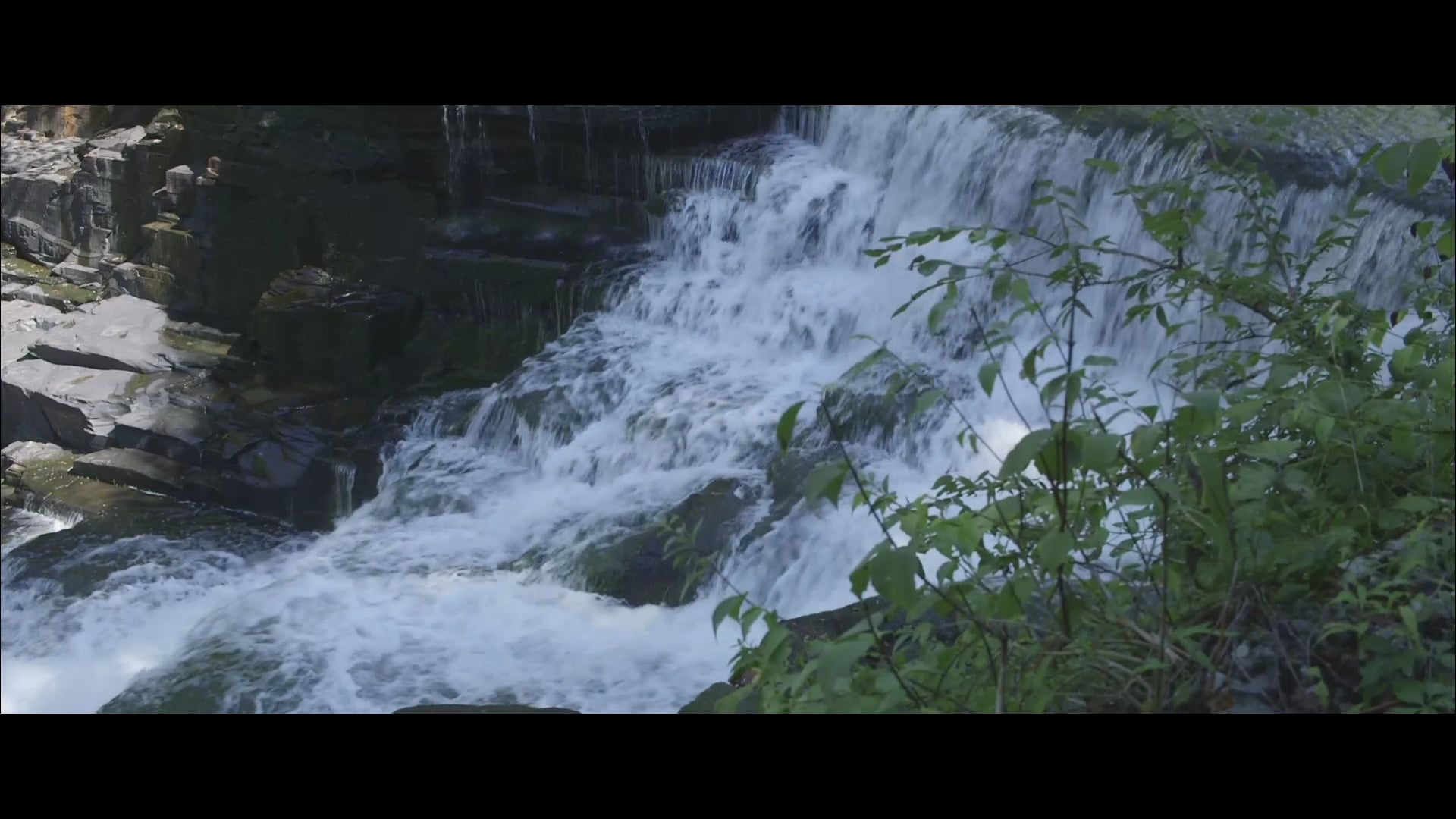 Waterfall with music