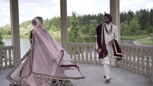 Still from Jasprit & Aman concept & next day edit by Happy Soul Films, Toronto wedding videographers