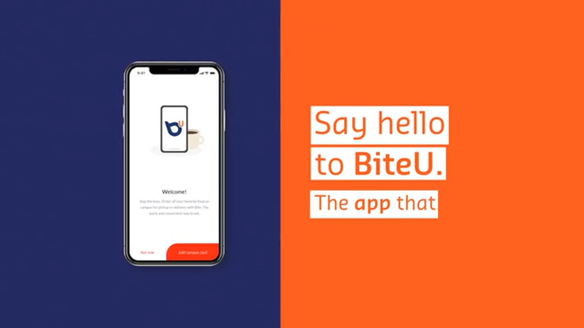 BiteU Mobile Ordering App Promo