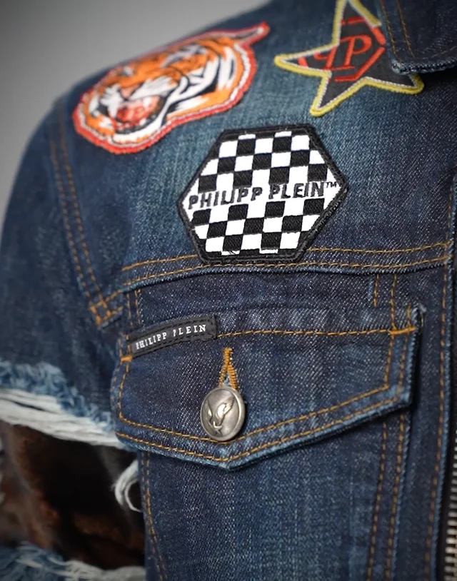 Denim Jacket Patches  Philipp Plein Outlet