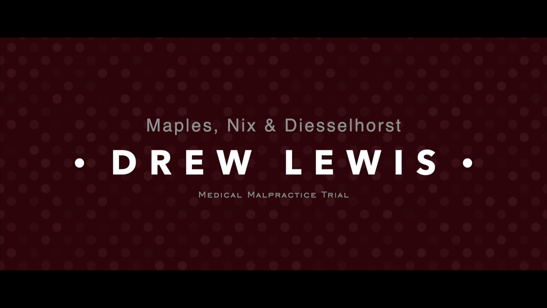 Client Testimonial - Drew Lewis
