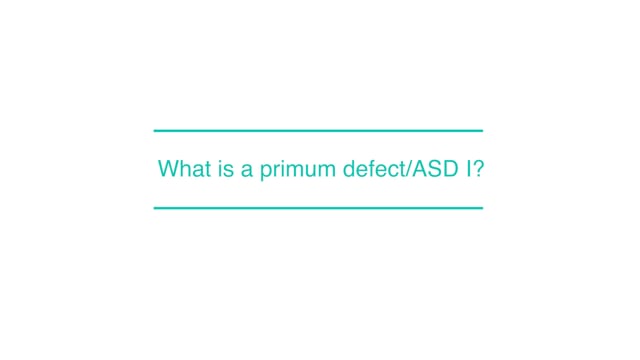What is a primum defect/ASD I?